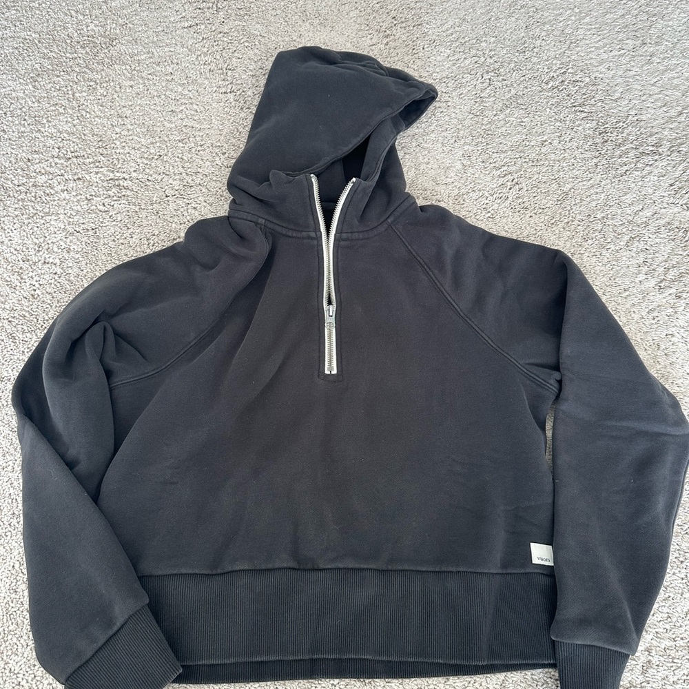 Vuori Black Zip Up women’s Restore hoodie XS